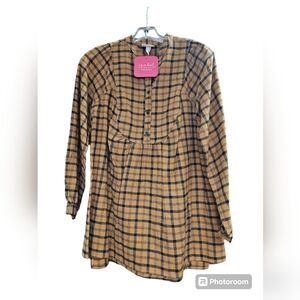 NWT maternity flannel shirt